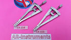 C4-153-154 2-pices Prongs Retractor Ophthalmic Blunt 4x4 Cm 10 Alm Sharp Quali Premium