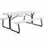 695484 Global Industrial Plastic Picnic Table Blow Molded 72 X 30 707022329491