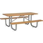695528 Global Industrial 72 Recycled Plastic Picnic