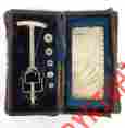 C1918 Tonometer Antique Prof Schioetz In Original Case W Calibration Table Vtg