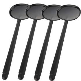 Dqitj 740379834386 4 Pack Black Handheld Eye Occluder Plastic Vision Optics Optometry Instrument