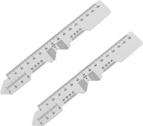 Jcbiz 696395568166 2pcs Glasses Pupil Distance Ruler 150mm Eye Ophthalmic Tool For Accurate