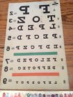 P40868 Old Vintage Vision Eye Test Exam Chart Optometrist Doctor
