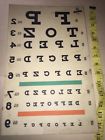 P4086r Old Vintage Vision Eye Test Exam Chart Optometrist Grako