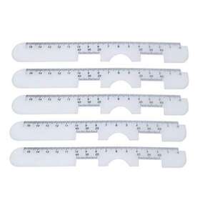 Supvox 692148021148 10pcs Pd Ruler Eye Ophthalmic Tool Plastic Practical For Hospital Clinic White