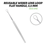 Weber Lens Loop 5.5MM Tip Flat Handle Eyelid Ophthalmic Surgical Instruments. Fixed Price $17.53.