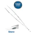 Storz E-1797 Castroviejo Suturing Forceps, 0.3MM, 1X2 Teeth, 5.5MM Tying, 109MM. Fixed Price $53.99.