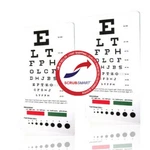 2 Piece Lot Snellen Pocket Medical Eye Exam Test Charts 6 Foot Distance - Pack. Fixed Price $9.99.