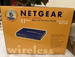 Box Netgear PS111W Wireless Print Server 220 Vac Power Supply. Fixed Price $32.00.