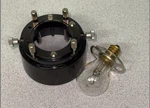 Haag Streit Slit Lamp Illumination Housing (bottom) With Used Hs Bulb.. Fixed Price $150.00.
