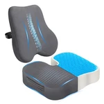 Gel-infused Desk Chair Cushion & Memory Foam Lumbar Pillow For Sciatica Pain .... Fixed Price $35.99.
