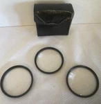 Tiffen 72MM Close-up Lens Set, +1, +2, +4 With Case. #DR6395. Fixed Price $44.79.