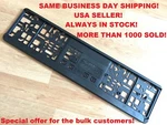 Universal Euro License Plate Tag Holder Mounting Adapter Bumper Frame Bracket. Fixed Price $9.99.