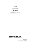 Santinelli Nidek 9090A Technical Service Manual. Fixed Price $150.00.
