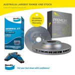 Rear Bendix Brake Pads And Disc Rotors Set For Mazda 626 2.0L Gf 1997-2002. Fixed Price $117.27.