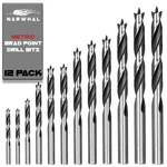 Brad Point Wood Drill Bit Set - Metric Sizes (12 Pack With Storage Case).... Fixed Price $24.64.