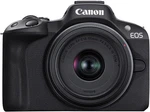 Canon Eos R50 Mirrorless 24.2 Mp Camera With Rf-s 18-45MM F/4.5-6.3 Is Stm Lens. Fixed Price $633.99.