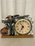 1999 Vanmark American Heroes Air Force Pilot Desk Clock - Tested Works Usaf. Fixed Price $14.99.
