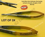 Jarit Needle Holder Carb-bite Castroviejo Smooth Straight 5-3/4" Lot Of 3X. Fixed Price $149.00.
