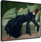 Decadent Girl - After The Ball Ramon Casas Poster Art Print Canvas Wall. Fixed Price $69.80.