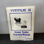 Titmus Ii Vision Tester Manual Only For Training Occupational Model Pre-owned. Fixed Price $12.59.