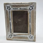 Plein Air Style Photo Frame Southwest Western Whitewash Wood With Inlay 3 X4.5. Fixed Price $19.99.