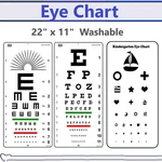 Tech-med Snellen Eye Chart Test, 20 Ft Non-reflective Matte, 22" X 11",. Fixed Price $14.95.