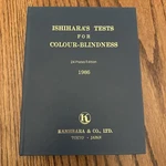 Ishihara's Tests For Colour-blindness 24 Plates Edition 1986 Medical. Fixed Price $32.89.