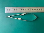 Jarit 355-404 Castroviejo Needle Holders, Curved, Locking. Fixed Price $55.00.