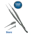 Storz E1796 Castroviejo Suturing Forceps, Straight, 1X2 Teeth, .12MM Tip, 4.25". Fixed Price $44.99.