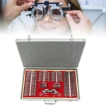 266PCS Optical Trial Lens Set Optometry Kit Metal Rim Aluminum Box Frame. Fixed Price $185.03.