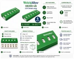 Welch Allyn Hillrom 3.5V Replacement Lamp For 08200-U6 Pack Of New. Fixed Price $290.00.