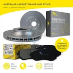 Rear Brake Pads And Disc Rotors Set For Mazda 626 2.0L Gf 1997-2002. Fixed Price $71.92.