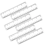 Joyloyal 6 Pack Inch Ruler Plastic Straight Clear. Fixed Price $10.52.