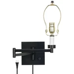 Modern Swing Arm Wall Lamp Base Espresso Plug-in Fixture Bedroom Bedside Reading. Fixed Price $94.00.