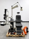 Shin-nippon 2500 Ophthalmic Unit Slit Lamp Exam Chair System Japan. Fixed Price $20000.00.