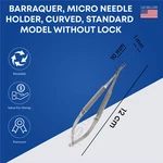Barraquer Micro Needle Holder Curved Ophthalmic Stainless Steel Instrument. Fixed Price $36.81.