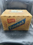 Old Storz Triumph Advertising Lager Beer Bottle 24 Pack Size Box Case. Fixed Price $56.00.