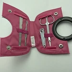 Manicure Set In Purse Shaped Holder Nail Care 4 Piece File Clippers Scissors. Fixed Price $6.97.