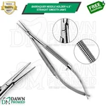Barraquer Needle Holder 4.5" Straight Smooth Jaws Ophthalmic Eye Instrument. Fixed Price $9.90.