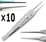 10 Pcs Premium Ophthalmic Mcpherson Tying Forceps 4" Straight Suture Surgical. Fixed Price $82.62.