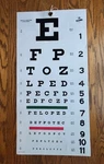 Graham-field No. 1240 Eye Exam Chart Snellen Vision Test Wall. Fixed Price $30.00.