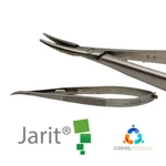 Jarit 355-404 Castroviejo Holder Flat Serrated Handle W/ Lock Curved 1/2" Jaw. Fixed Price $37.00.