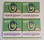 *set Of 4* Dr Squatch Marvel Hulk Scrub Smash Limited SOAP-4 Full Size Bars!. Fixed Price $17.96.
