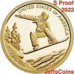 2022 Proof Snow Boarding Vermont Burton American Innovation Skiing #15 Dollar. Fixed Price $24.87.