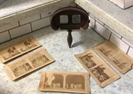 Victorian Stereoscope Slide Viewer Antique 5 Stereographs Life Of Christ. Fixed Price $149.99.
