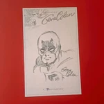 Rare Gene Colan Original Art Daredevil Book Plate Sketch 5X8 Paper (see Pics !). Fixed Price $379.99.