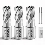 Vevor Annular Cutter Set Mag Drill Bits Kit Pcs Weldon Shank 5/8" Cutting Dia. Fixed Price $44.59.