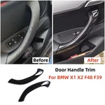 2PCS For Bmw X1 X2 F48 F39 Black Inner Door Pull Handle Cover Case Accessories. Fixed Price $27.98.