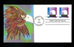 Us Fdc #4585//4590 4587 Geri Peltin Hand Painted Hp 2012 Mo American Eagle. Fixed Price $16.99.